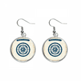 thumbnail image 1 of Compass Droits Military Ocean Army Ear Dangle Silver Drop Earring Jewelry Woman, 1 of 3
