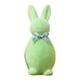 thumbnail image 1 of Mini figura de conejo flocado, estatua de conejito, adorno decorativo de animal, pieza central Verde, 1 of 7