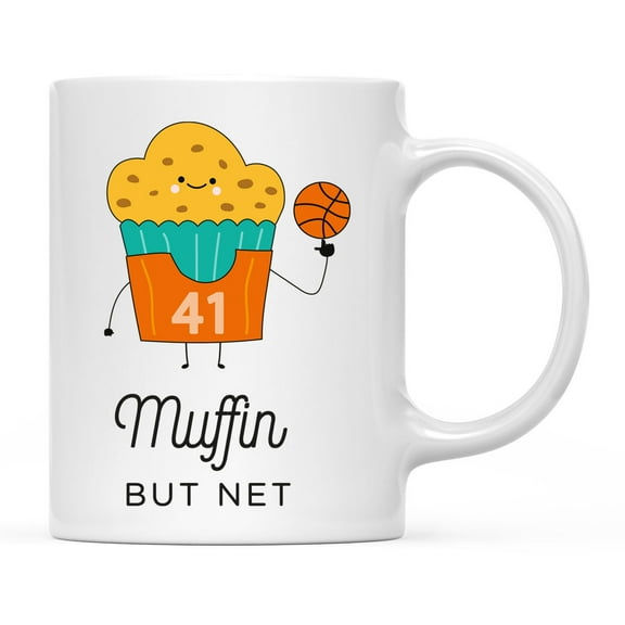 Koyal Wholesale Funny Food Pun 11oz. Ceramic Coffee Tea Mug, Muffin
