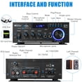 thumbnail image 4 of Amplificador WOOPKER AK45 Pro Home Audio Estéreo Bluetooth 5.0 400W, 4 of 6