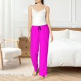 thumbnail image 4 of Pajama Pants Women - pink Soft Breathable Sleep & Lounge Pants for Women, Comfy Casual Pj Pants Bottoms with Pockets, 4 of 7