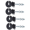 thumbnail image 1 of Electric Fence Insulator, M6 50Pcs Fence Post Insulator Galvanized Steel + Polypropylene  for Farm, 1 of 8