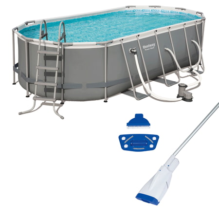 Bestway Power 18ft x 9ft x 48in Above Ground Pool Set with Pump and Aqua (Best Way To Learn Power Bi)