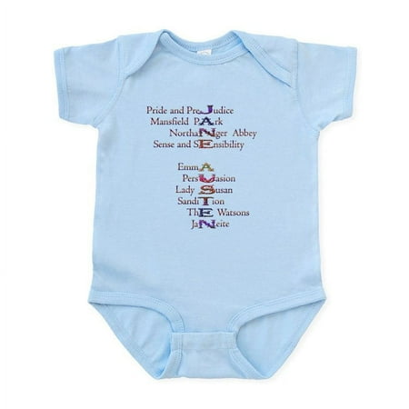 

CafePress - Jane Austen Books2 Infant Bodysuit - Baby Light Bodysuit Size Newborn - 24 Months