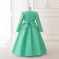 thumbnail image 6 of EnJoCho Girls Musli𝗆 Dress Islami𝖼 Abaya Girls Ramadan Musli𝗆 Dress Toddler Girls Long Sleeve Lace Embroidered Islami𝖼 Eid Abaya Prayer Dress Kids Kaftan Arabic, 6 of 6