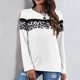 thumbnail image 2 of Moda mujer casual manga larga o-cuello patchwork señoras tops sudaderas Fridja  fksj1819, 2 of 5