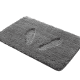thumbnail image 2 of Yafa Home Fashion 2 Piece Solid Microfiber Soft Bathroom Rug Set, Non-Slip TPR Backing, 2 of 6