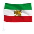 thumbnail image 2 of Orangide Iran Car Flag 11.8 x 17.7 Inch with Window Clip, Iranian Car Window Flag for Auto Vehicle, Embroidered Iran Flag with Sturdy Pole for Car Side Window, 2 of 6