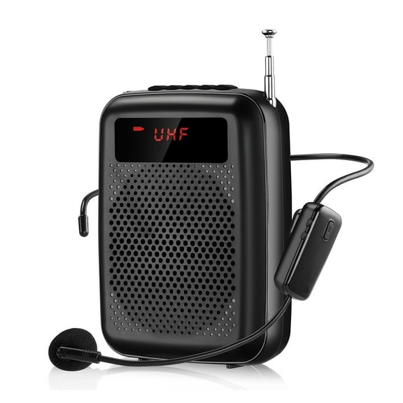 Voice Amplifier Wired Microphone FM Radio AUX Audio Recording Blue-tooth Speaker For Teachers Instructor Mini Megaphone