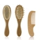 thumbnail image 3 of Juego de cepillos de lana para bebés, cepillo de champú para niños, peine de madera, peine de masaje, peine de champú para bebés, artefacto exfoliante, 3 of 5