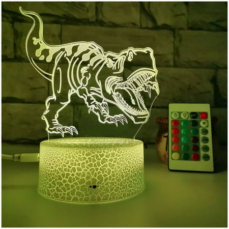 

Dimmable Illusion Lamp with Remote Control USB Rechargeable and Touch Control for Boys Teen Children Gifts 23 Black Touch Colorful Remote Control