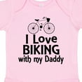 thumbnail image 4 of Inktastic I Love Biking with Daddy Boys or Girls Baby Bodysuit, 4 of 5