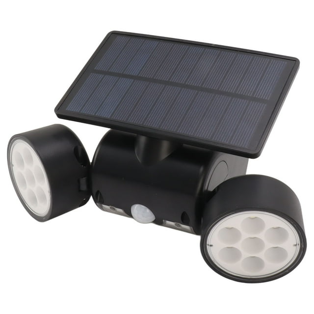 Luz Solar De Doble Cabezal, Luz Solar Con Sensor De Movimiento Para Exteriores, Disipación De Calor ABS, 5 V, 1,5 W, Panel Solar Superbrillante Para Jardín Y Patio