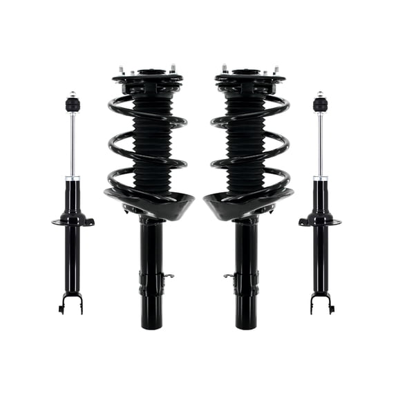 Set 4 Front Quick Complete Strut-Coil Spring-Rear Strut For 2013-2015 Honda Accord V6 3.5L Touring, EX-L