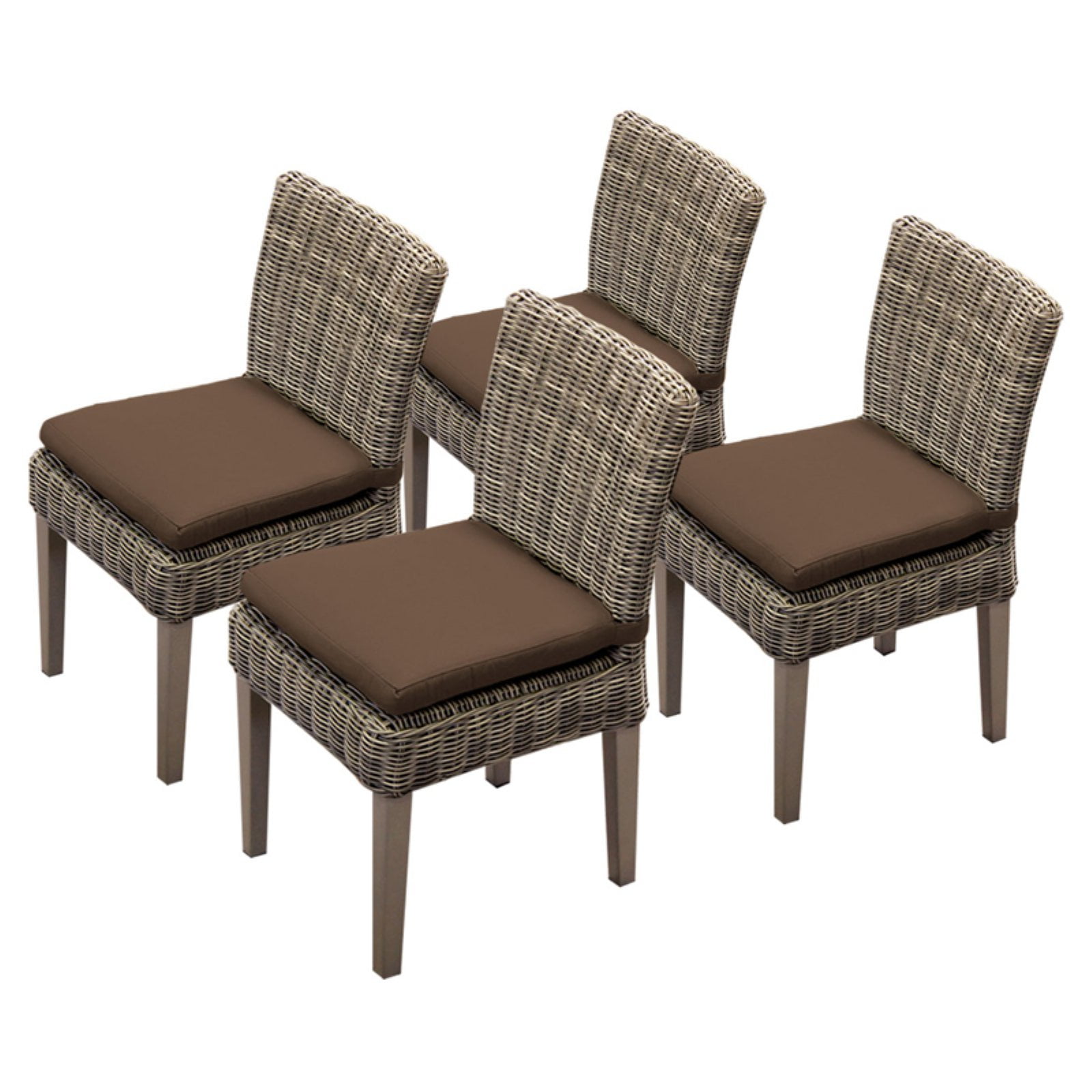 TK Classics Cape Cod Outdoor Dining Side Chair - Set of 4 with 8