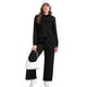 thumbnail image 3 of Conjunto deportivo de dos piezas para mujer WIHOLL, pantalón negro tipo lounge, 3 of 5
