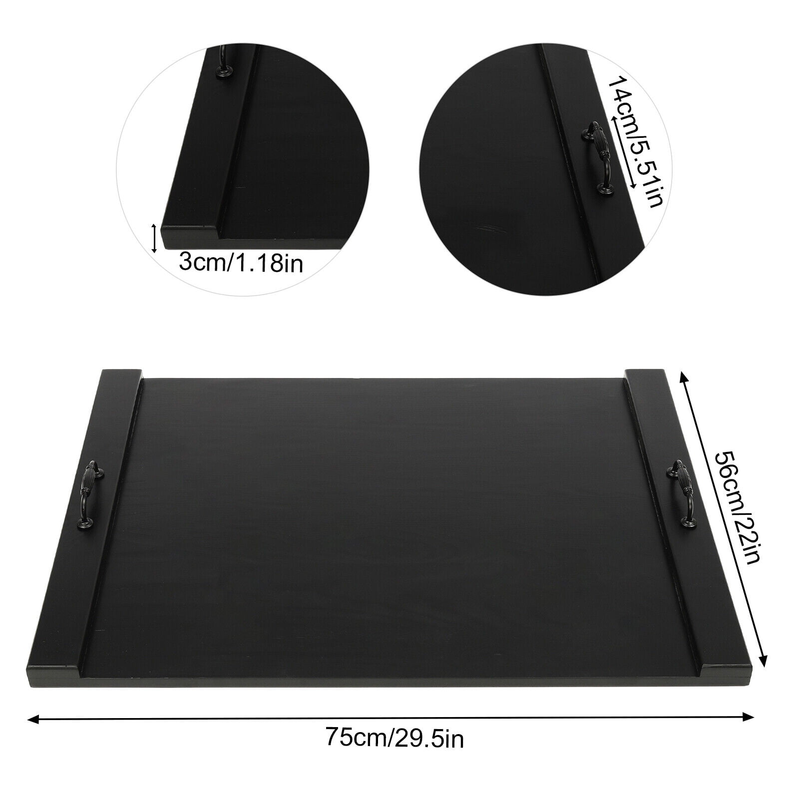 Stove Top Cover Rectangle Noodle Board for Electric Stove Chopping Board Kitchen Tray Black
