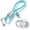 Lake Blue, variant on Bling Keychain for Women Gifts Car Wristlet Key Chains Crystal Lanyard Rhinestone Fob DIY Crafts Black