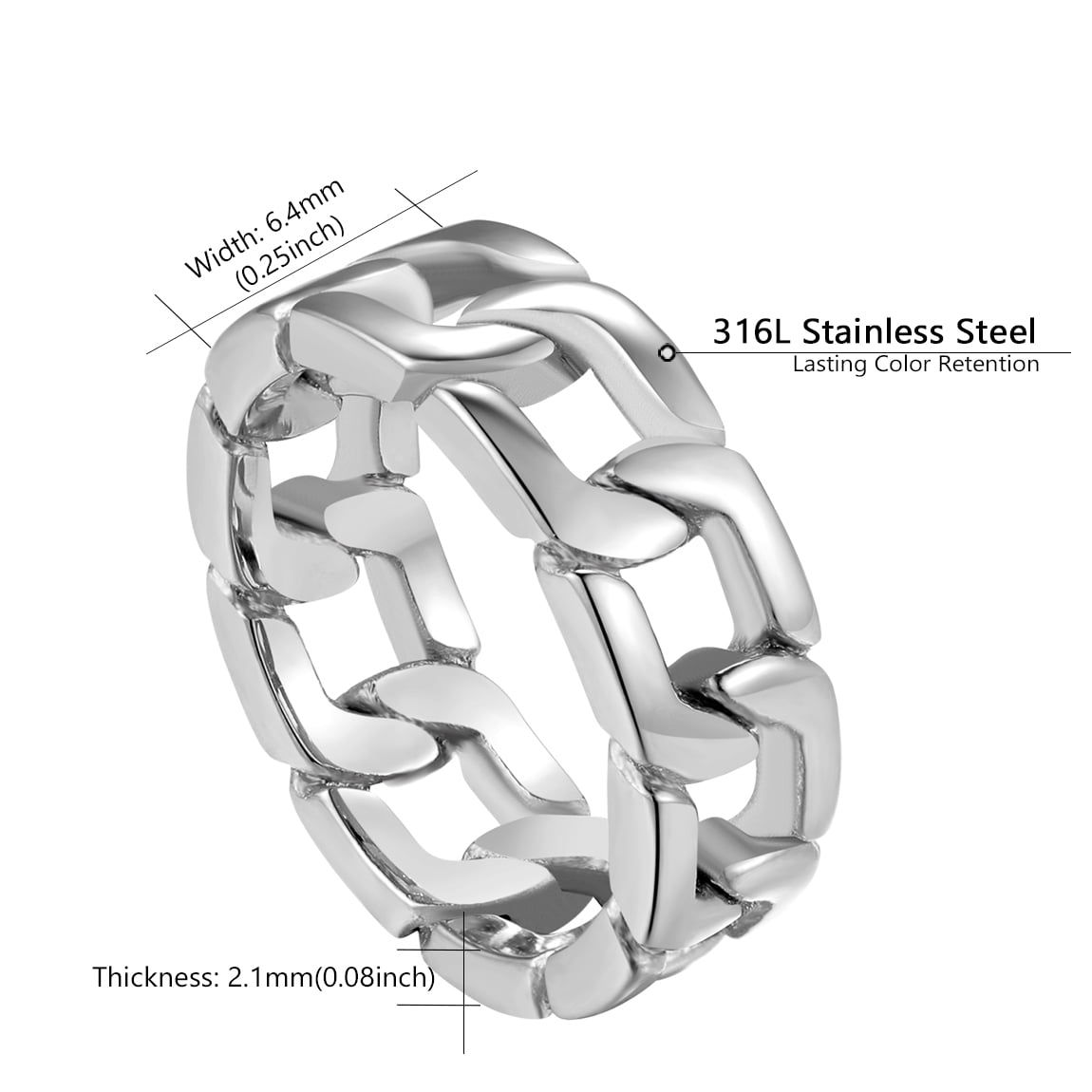 Buy SALTY Alpha Greca Neck Chain for Men & Boys | Multi Ring | Stainless  Steel | Long Necklace | Pendant | Locket | Fancy & Stylish | Birthday Gift  | Aesthetic