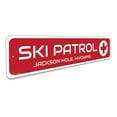 thumbnail image 3 of Ski Patrol Novelty Sign, Metal Wall Decor - 4x18 inches, 3 of 4