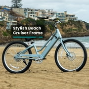 GOTRAX Aeroluxe 27.5 Electric Bike for Adults, 350W Motor, 20mph, Step-Thru/Step-Over Design, 5 PAS, Black