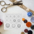 thumbnail image 3 of KAKOWELY 3Pcs Silicone Mold Button Silicone Mold Resin Epoxy Making Mold Craft Button Molds DIY Accessory,3.5"X3.07"X0.28", 3 of 5