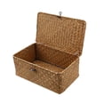 thumbnail image 1 of Almacenamiento De Algas Marinas, Caja De Almacenamiento Tejida Con Tapas, Organizador De Maquillaje Para El Hogar, La Cocina Y La Oficina Yuarrent HA039996-02, 1 of 6