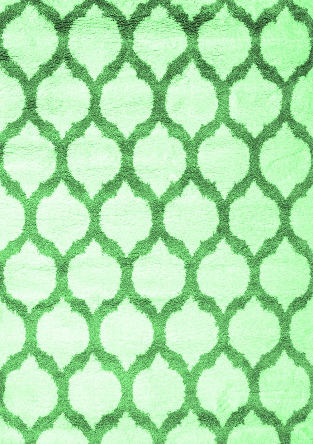 Ahgly Company Indoor Rectangle Trellis Emerald Green Contemporary Area ...