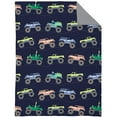 thumbnail image 2 of Carter's Monster Truck 4 Piece Toddler Bed Set, Navy and Grey, 2 of 4
