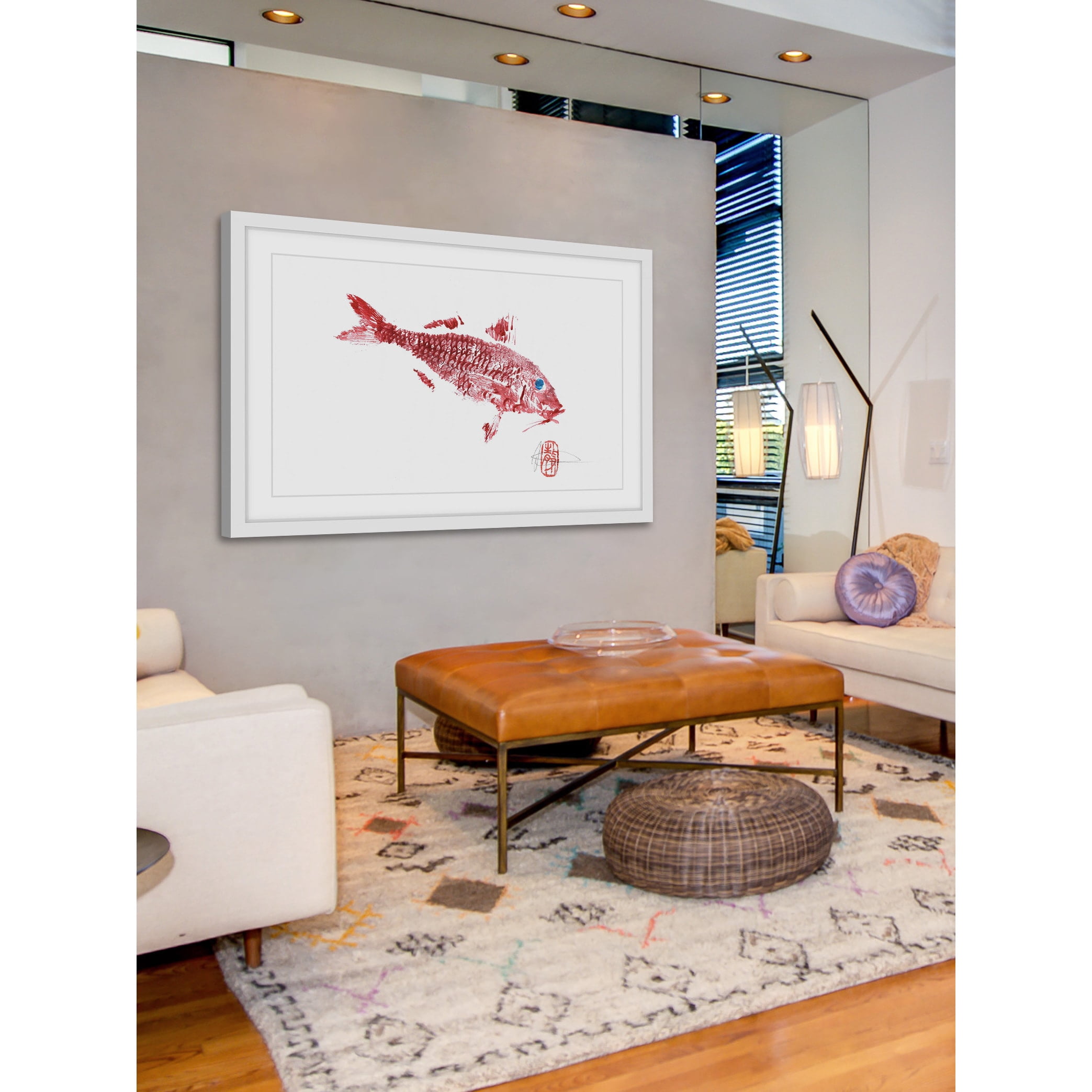 "Red Mullet" Framed Painting Print