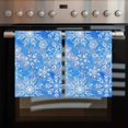 thumbnail image 2 of Blue Christmas Kitchen Towels Set of 3, Water Absorbent Dish Towel, Watercolor Winter White Snow Pattern Decorative Hand Towels - Quick Drying Cloth for Cooking Baking, 18x28 Inch, 2 of 8