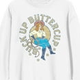 thumbnail image 2 of Western Cowgirl Buttercup Men's White Graphic Crew Neck Sweatshirt-Small, 2 of 3