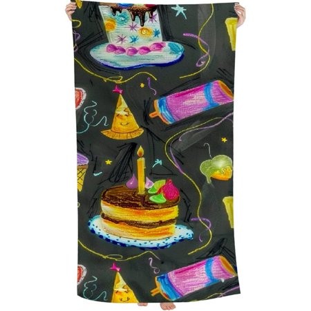 Lzatpd Hand Towel Music Note Party Gifts Face Washcloths Fingertip Bath Towels Microfiber Quick Dry Soft Absorbent Luxury Kitchen Dish Cloth Bathroom Beach Gym Hotel Salon Spa Sport 30x60in