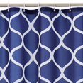 thumbnail image 2 of Fabric Shower Curtain - 72 x 72 Inch, Navy Blue Moroccan, 2 of 5