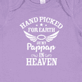 thumbnail image 4 of Inktastic Handpicked for Earth by My Pappap in Heaven with Angel Wings Boys or Girls Baby Bodysuit, 4 of 5