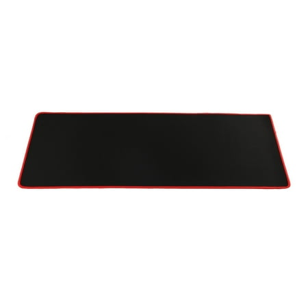 Extended Coverage Large Long Wide 27 X 12 Inches Mouse Pad - Silky Smooth Surface For Precise Mouse Movements - Anti Slip Rubber Base - Stitched Edges Long Last Mat (27x12, Red (Best Long Mouse Pad)