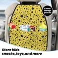 thumbnail image 5 of Easygdp Blue Spots Car Kick Mat Seat Cover 2 Pcs Anti-Kick Pockets Storage Mat Back Seat Cover Car Seat Protector, 5 of 8