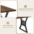 thumbnail image 4 of QinaQin 70.8-Inch Dining Table, Suitable for 4-6 People, Rectangular Dining Table, Suitable for Both Kitchen and Dining Room, Farmhouse Style Kitchen Dining Table with Large Tabletop, 4 of 9