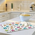 thumbnail image 6 of Yayeee Dish Drying Mat for Kitchen Counter 18"x24" Microfiber Absorbent Pad, White Stars, 6 of 7