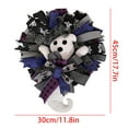 thumbnail image 3 of HomeDM Halloween Door Wreath Farmhouse Halloween Wreath for Front Door Decorations Indoor Outdoor Party Decor, 3 of 9