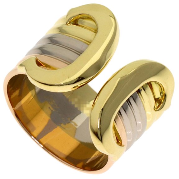 Pre-Owned Cartier 2C LM #45 Ring, 18K Yellow Gold/18K Pink Gold, Women's.