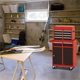 thumbnail image 7 of Pemberly Row 5 Drawer Rolling Tool Chest Cabinet Metal Storage in Black and Red, 7 of 7