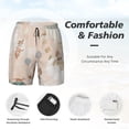 thumbnail image 3 of Daiia Animals Riding Across The Sky1 Mens Swim Trunks Swim Shorts Quick Dry Swim Shorts with Mesh Lining Pockets-3X-Large, 3 of 9