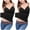 Black, variant on ZZwxWA 2pcs Camisole for Women Built in Bra V Neck Tank Tops Adjustable Spaghetti Strap Sleeveless Basic Undershirts Womens Slim Sling Vest