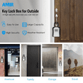 thumbnail image 3 of Key Lock Box, AMIR Key Box with Removable Shackle 5 Keys Capacity Key Safe Box for Home Warehouse Garage 2 PCS, 3 of 11