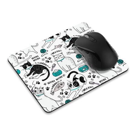 WIRESTER 8.66x7.08 in Rectangle Mouse Pad with Non-Slip Rubber Base for Computers  Laptop  Office & Home - Cat Stuffs price history on PriceWatchPro