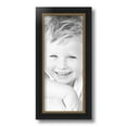 thumbnail image 2 of ArtToFrames 6x14 inch Black Velvet with Gold Picture Frame, Black MDF Poster Frame (4690), 2 of 7