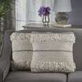 thumbnail image 4 of 5-Star Miles Ivory New Zealand Wool and Lace Pillow, 4 of 5