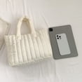 thumbnail image 3 of Quilted Commute Bag Large Capacity Cotton Padded Bag Simple for Weekend Vacation, 3 of 10