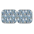 thumbnail image 7 of Bingfone Llamas And Cactus Windshield Sun Shade 2-Piece Foldable Car Front Window Sunshade for Most Sedans SUV Truck - Small, 7 of 7